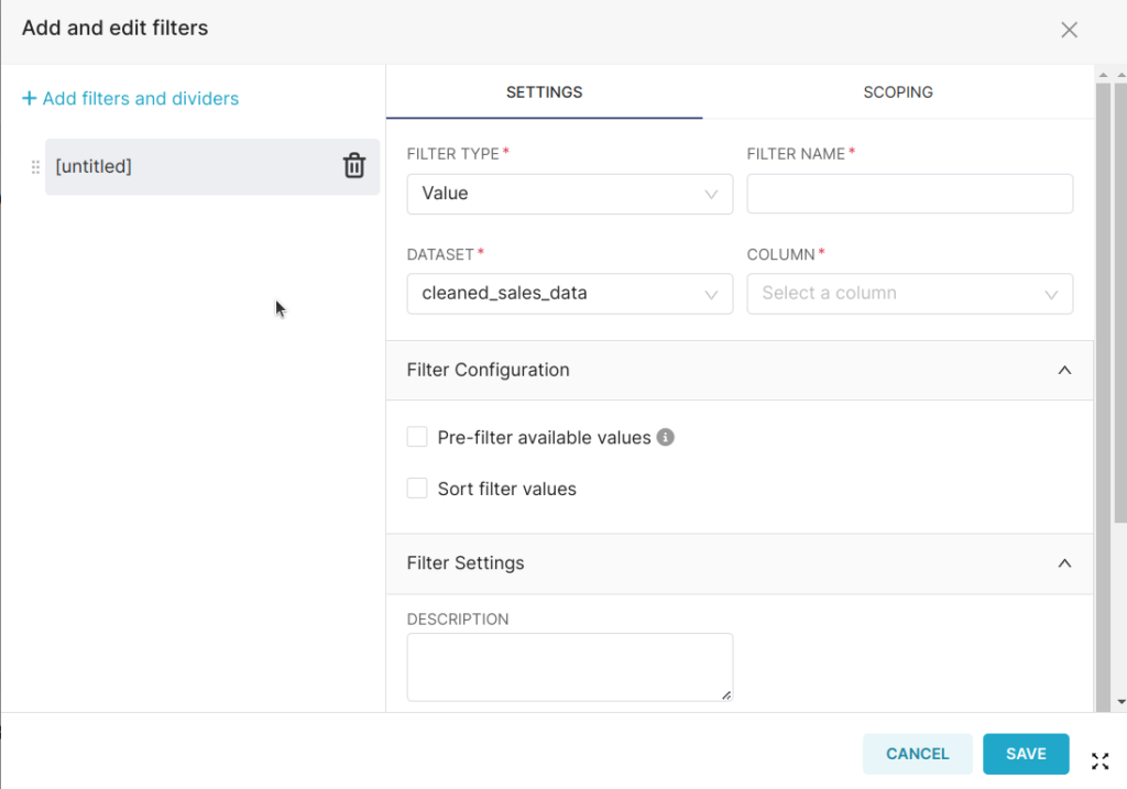 Creating Custom Filters on Apache Superset - Auriga IT
