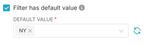 Default value for filter